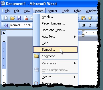 ใส่สัญลักษณ์แสดงหัวข้อย่อยตรงกลางประโยคใน Word 