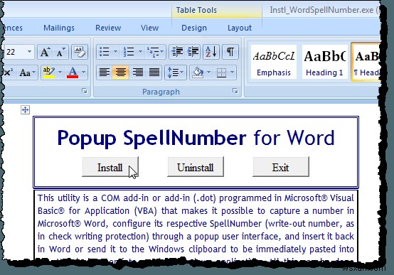 สะกดตัวเลขอย่างรวดเร็วใน Word และ Excel 