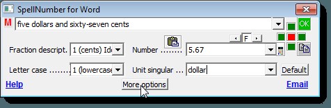 สะกดตัวเลขอย่างรวดเร็วใน Word และ Excel 