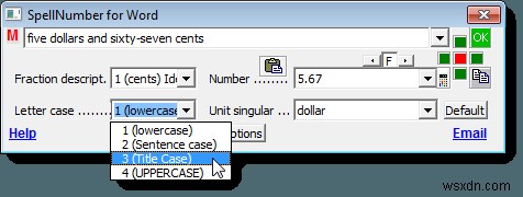 สะกดตัวเลขอย่างรวดเร็วใน Word และ Excel 