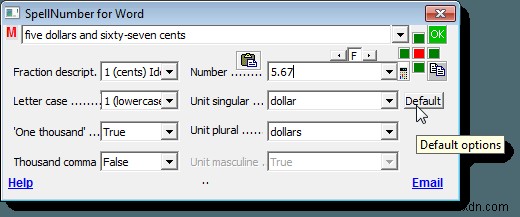 สะกดตัวเลขอย่างรวดเร็วใน Word และ Excel 