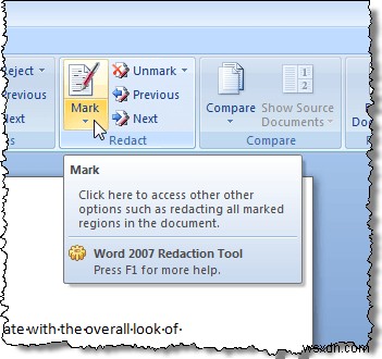 ซ่อนข้อมูลที่เป็นความลับในเอกสาร Word 2007/2010 