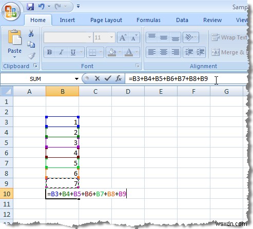 รักษาการอ้างอิงเซลล์เมื่อคัดลอกสูตรใน Excel 