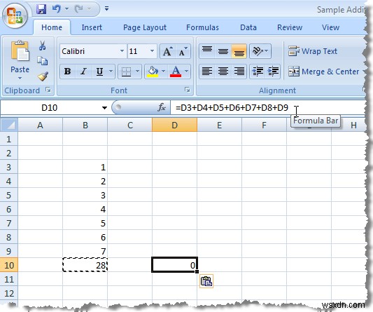 รักษาการอ้างอิงเซลล์เมื่อคัดลอกสูตรใน Excel 