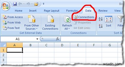 การเชื่อมต่อ Excel กับ MySQL 