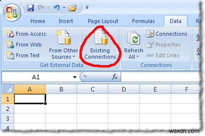 การเชื่อมต่อ Excel กับ MySQL 