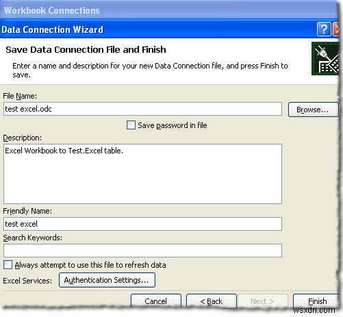 การเชื่อมต่อ Excel กับ MySQL 