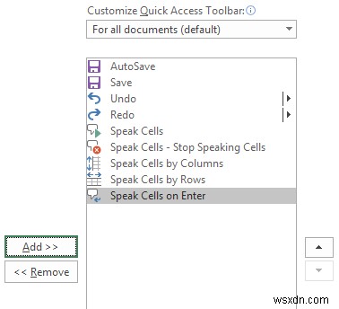 วิธีใช้ฟีเจอร์ Speak Cells ของ Excel 