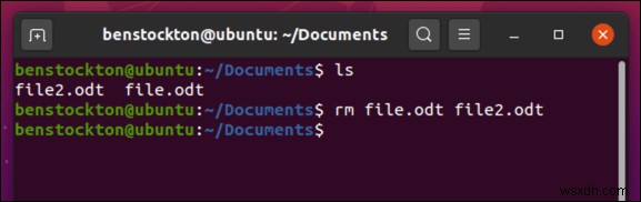 วิธีลบไฟล์หรือไดเรกทอรีใน Linux 