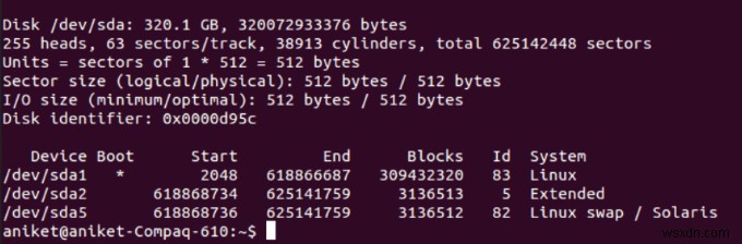 วิธีสร้างพาร์ติชั่นดิสก์ Linux 