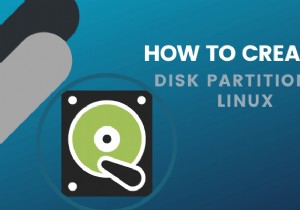 วิธีสร้างพาร์ติชั่นดิสก์ Linux 