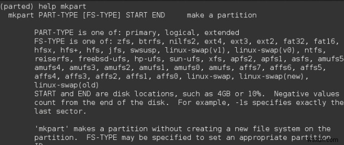 วิธีสร้างพาร์ติชั่นดิสก์ Linux 