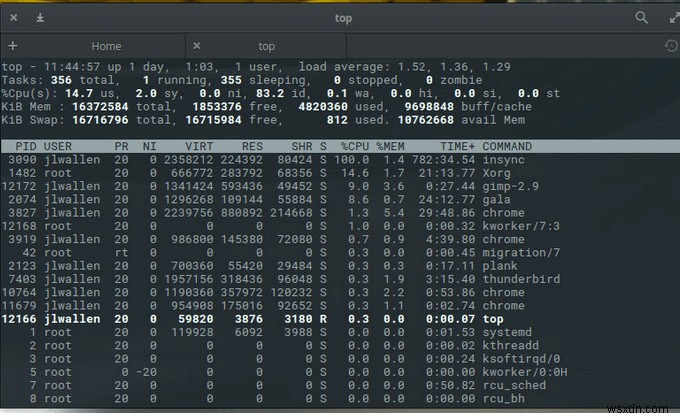 วิธีออกจากโปรแกรมแช่แข็งใน Linux 