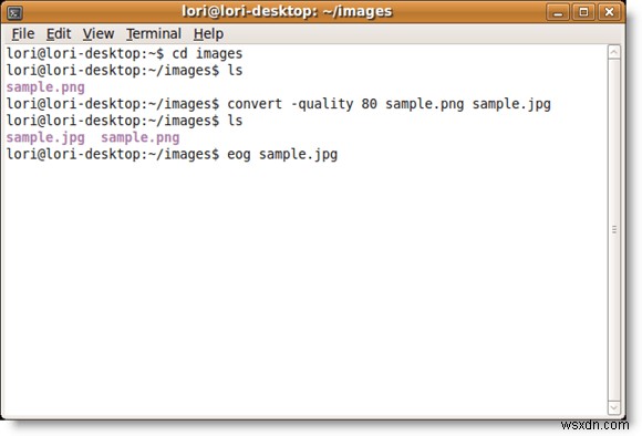 แปลงรูปภาพระหว่างรูปแบบผ่าน Command Line ใน Ubuntu 