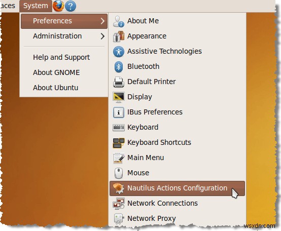 เพิ่มทางลัดไปยังเมนูบริบทคลิกขวาใน Ubuntu 