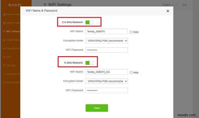 วิธีเชื่อมต่อกับ Wi-Fi แบนด์ 2.4GHz หรือ 5GHz เท่านั้น (ป้องกันการสลับ) 