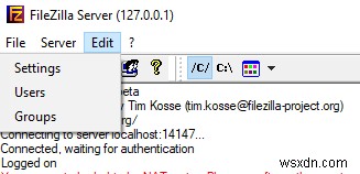 วิธีสร้างเซิร์ฟเวอร์ FTP โดยใช้ FileZilla 