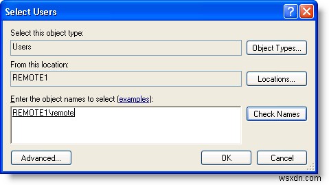 การเข้าถึงคอมพิวเตอร์ Windows XP หรือ Windows Server 2003 จากระยะไกล 