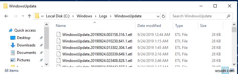 จะดูและแยกวิเคราะห์ WindowsUpdate.log บน Windows 10 / Windows Server 2016 ได้อย่างไร 