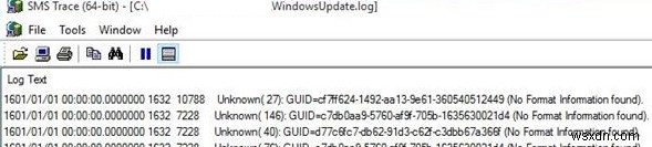 จะดูและแยกวิเคราะห์ WindowsUpdate.log บน Windows 10 / Windows Server 2016 ได้อย่างไร 