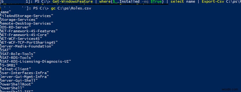 การจัดการบทบาทและคุณสมบัติของเซิร์ฟเวอร์ Windows ด้วย PowerShell 