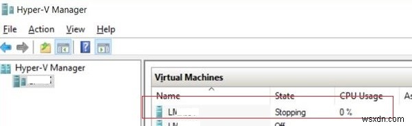 จะหยุด / ฆ่าเครื่องเสมือนที่ติดอยู่บน Hyper-V ได้อย่างไร 