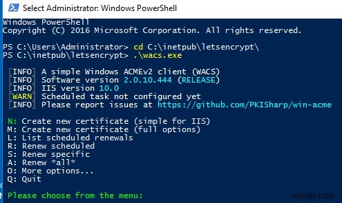 การติดตั้ง Let s Encrypt TLS/SSL Certificate ฟรีบนเว็บเซิร์ฟเวอร์ IIS / RDS 