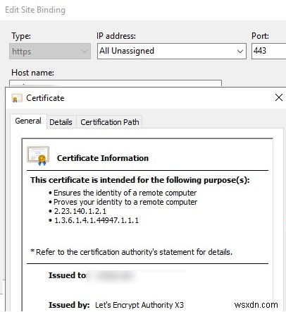 การติดตั้ง Let s Encrypt TLS/SSL Certificate ฟรีบนเว็บเซิร์ฟเวอร์ IIS / RDS 