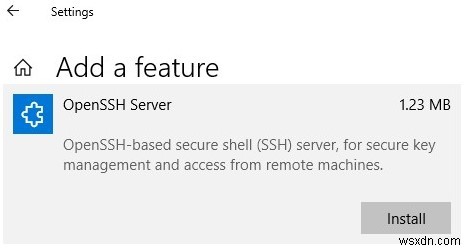 การติดตั้งเซิร์ฟเวอร์ SFTP (SSH FTP) บน Windows ด้วย OpenSSH 