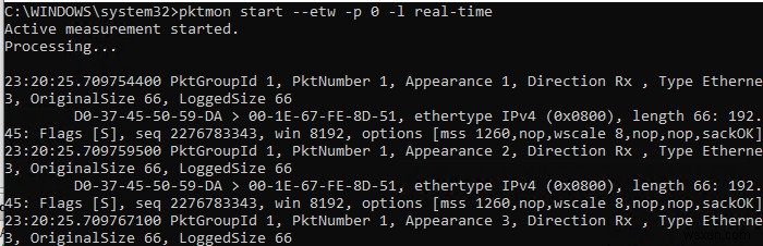 Packet Monitor (PktMon) – Packet Sniffer ในตัวใน Windows 10 