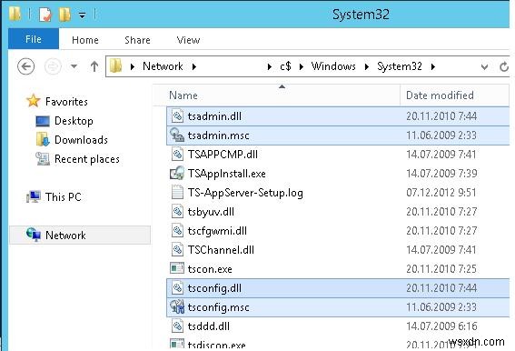 การใช้ TSADMIN.msc และ TSCONFIG.msc Snap-Ins บนโฮสต์ Windows Server 2016 RDS 