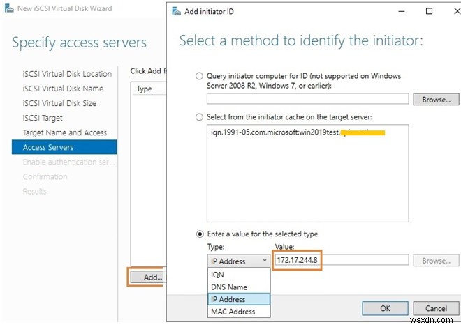 วิธีกำหนดค่าและเชื่อมต่อดิสก์ iSCSI บน Windows Server 