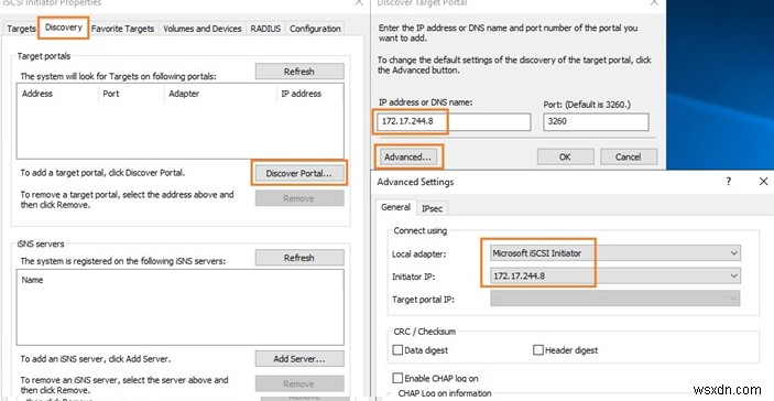 วิธีกำหนดค่าและเชื่อมต่อดิสก์ iSCSI บน Windows Server 