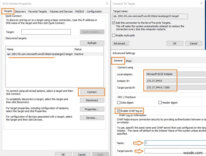 วิธีกำหนดค่าและเชื่อมต่อดิสก์ iSCSI บน Windows Server 