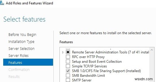 จะปิดการใช้งาน/เปิดใช้งาน SMB v 1.0 ใน Windows 10/Server 2016 ได้อย่างไร 
