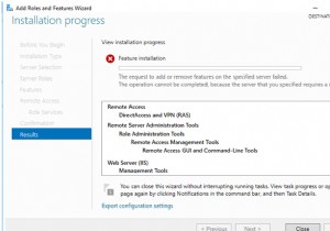 ไม่สามารถเพิ่ม/ลบบทบาท:Windows Server Requires Restart 