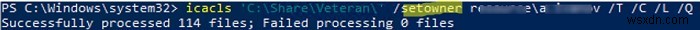 วิธีการตั้งค่า คัดลอก ส่งออก หรือกู้คืนสิทธิ์ NTFS โดยใช้ iCACLS 