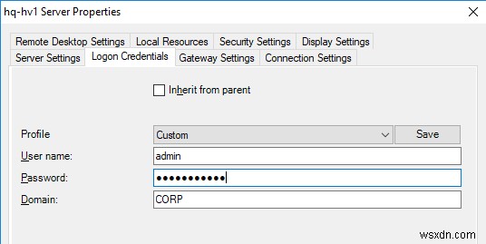 การใช้ RDCMan (ตัวจัดการการเชื่อมต่อเดสก์ท็อประยะไกล) บน Windows 