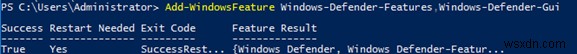 การใช้ Windows Defender Antivirus บน Windows Server 2019 และ 2016 