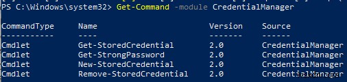การจัดการรหัสผ่านที่บันทึกไว้โดยใช้ Windows Credential Manager 