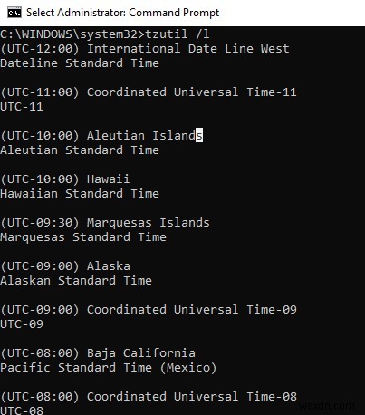 การเปลี่ยนการตั้งค่าโซนเวลาใน Windows ผ่าน CMD, PowerShell และ GPO 