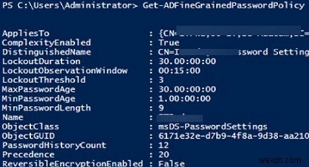 นโยบายรหัสผ่านแบบละเอียดใน Active Directory 