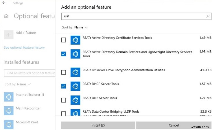 การติดตั้ง RSAT Administration Tools บน Windows 10 และ 11 