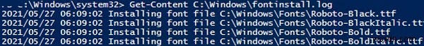 การติดตั้งฟอนต์ใน Windows โดยใช้ GPO และ PowerShell 