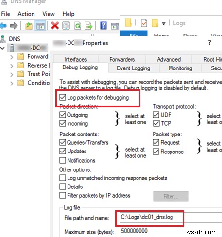 วิธีเปิดใช้งานการบันทึก DNS Query Logging และ Parse Log File บน Windows Server 