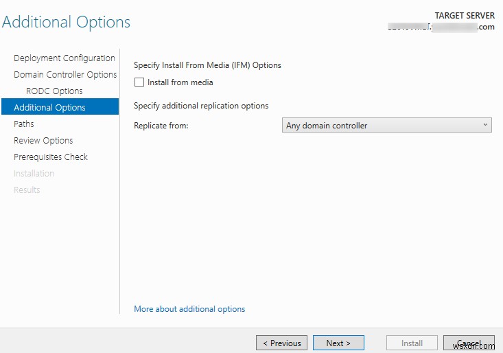 ติดตั้งและกำหนดค่าตัวควบคุมโดเมนแบบอ่านอย่างเดียว (RODC) บน Windows Server 2019/2022 