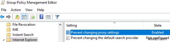 ป้องกันไม่ให้ผู้ใช้เปลี่ยนการตั้งค่าพร็อกซีใน Windows 