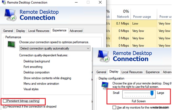 หน้าจอดำขณะใช้การเชื่อมต่อ Windows Remote Desktop (RDP) 