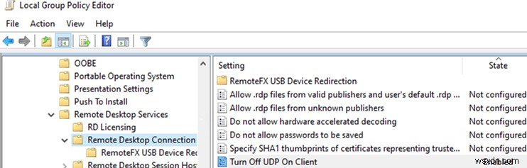 หน้าจอดำขณะใช้การเชื่อมต่อ Windows Remote Desktop (RDP) 