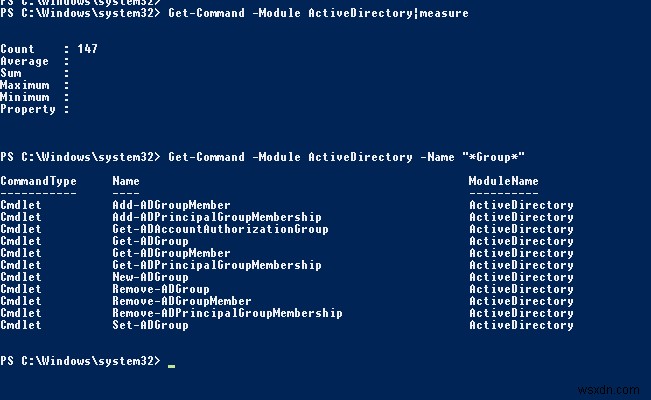 การจัดการกลุ่ม Active Directory ด้วย PowerShell 